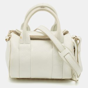 Alexander Wang White Pebbled Leather Mini Rockie Bag, Satchels - Luxury Closet catalog