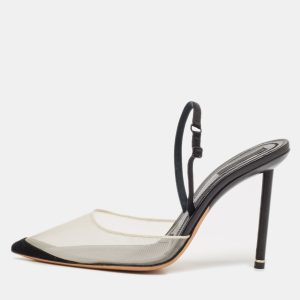 Alexander Wang Black Mesh and Suede Alix Slingback Pumps Size 39, Pumps - Luxury Closet catalog