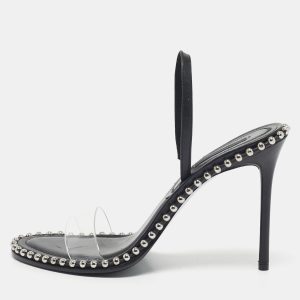Alexander Wang Black Leather and PVC Studded Nova Slingback Sandals Size 39, Sandals - Luxury Closet catalog