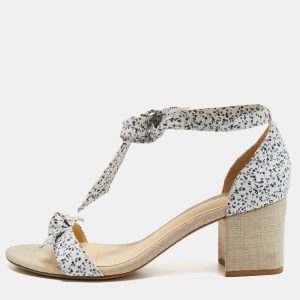 Alexandre Birman Multicolor Canvas Lolita Knot Ankle Sandals Size 41, Sandals - Luxury Closet catalog