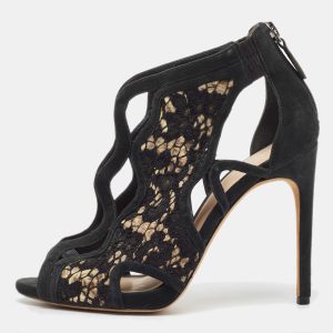 Alexandre Birman Black Mesh and Suede  Ankle Strap Sandals Size 36, Sandals - Luxury Closet catalog