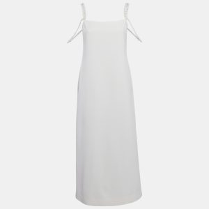 Alexis White Embellished Crepe Sleeveless Shayanne Midi Dress S, Dresses - Luxury Closet catalog