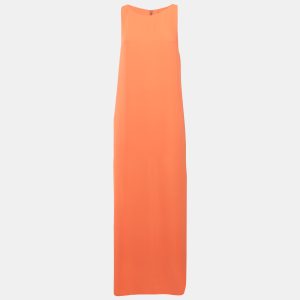 Alice + Olivia Orange Silk Sleeveless Maxi Dress S, Dresses - Luxury Closet catalog