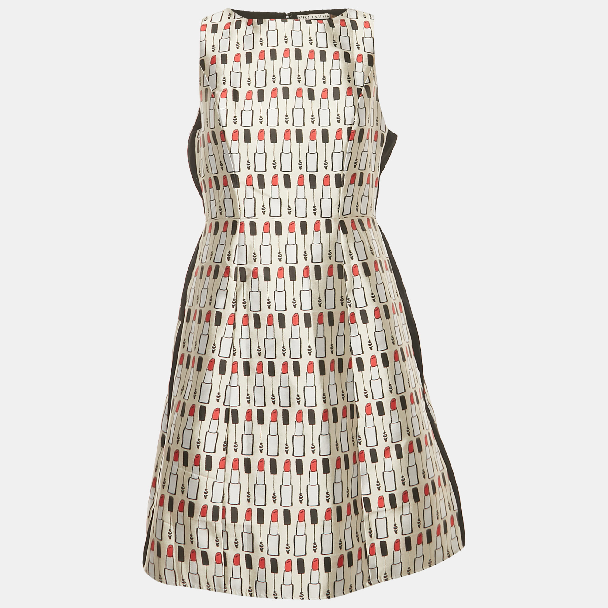 Alice + Olivia Multicolor Jacquard Lindsey Structured Pouf Mini Dress S, Dresses - Luxury Closet catalog