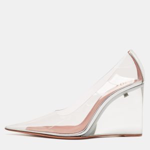Amina Muaddi Transparent PVC Ane Wedge Pumps Size 37, Pumps - Luxury Closet catalog