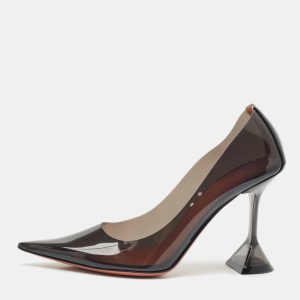 Amina Muaddi Black PVC Ami Pointed Toe Pumps Size 38, Pumps - Luxury Closet catalog
