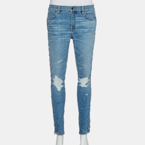 Amiri Blue Denim Side Chain Detail Skinny Jeans M, Jeans - Luxury Closet catalog
