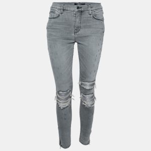 Amiri Grey Denim Distressed Skinny Jeans S, Jeans - Luxury Closet catalog