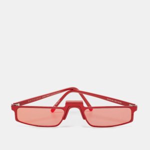 Andy Wolf x White Heat Red Mirror Muhren Rectangle Sunglasses, Sunglasses - Luxury Closet catalog