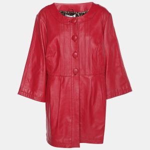 Anna Scholz Red Leather Jacket XL, Coats & Jackets - Luxury Closet catalog