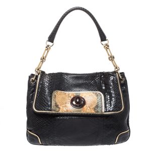 Anya Hindmarch Dark Brown Python Leather Shoulder Bag, Shoulder Bags - Luxury Closet catalog