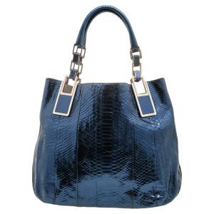 Anya Hindmarch Metallic Blue Python Hector Tote, Tote Handbags - Luxury Closet catalog