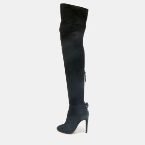Aquazzura Black Suede Gainsbourg Knee Length Boots Size 35, Boots - Luxury Closet catalog