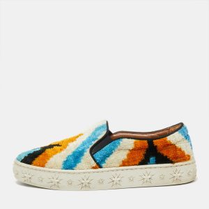 Aquazzura Multicolor Velvet Slip on Sneakers Size 35.5, Athletic Shoes & Sneakers - Luxury Closet catalog
