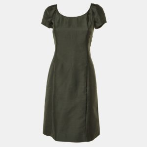 Armani Collezioni Charcoal Grey Mulberry Silk Sheath Dress S, Dresses - Luxury Closet catalog