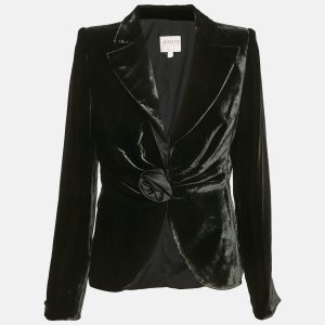 Armani Collezioni  Green Rose Applique Velvet Blazer XL, Coats & Jackets - Luxury Closet catalog