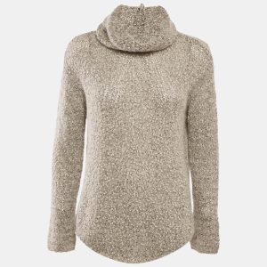 Armani Collezioni Grey Patterned Knit Turtle Neck Sweater M, Sweaters & Cardigans - Luxury Closet catalog