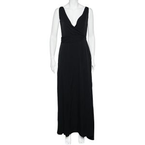 Armani Collezioni Black Silk Sleeveless Maxi Dress M, Dresses - Luxury Closet catalog
