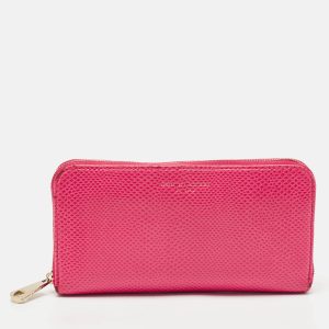 Aspinal Of London Pink Karung Leather Zip Around Wallet, Wallets & Money Clips - Luxury Closet catalog