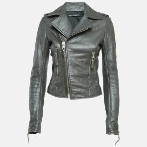 Balenciaga Green Leather Biker Jacket M, Coats & Jackets - Luxury Closet catalog