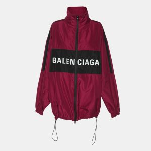 Balenciaga Purple Logo Printed Synthetic Windbreaker Jacket S, Coats & Jackets - Luxury Closet catalog