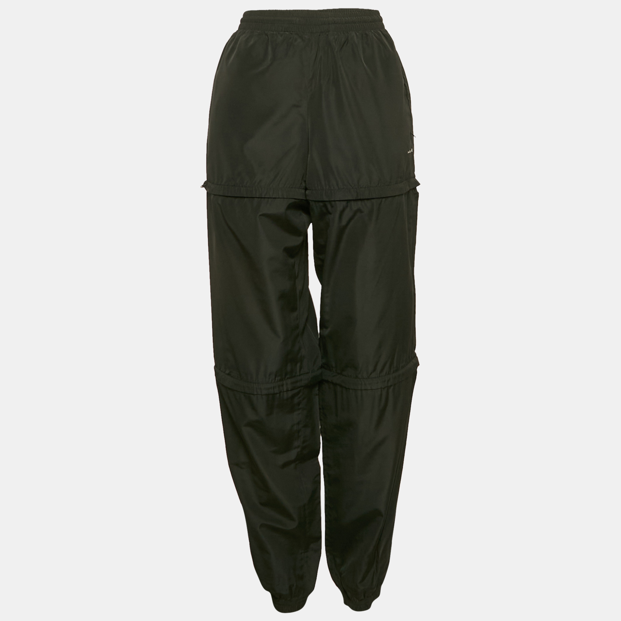 Balenciaga Black Synthetic Detachable Track Pants S, Clothing - Luxury Closet catalog