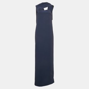 Balenciaga Navy Blue Crepe Drape Shoulder Maxi Dress M, Dresses - Luxury Closet catalog