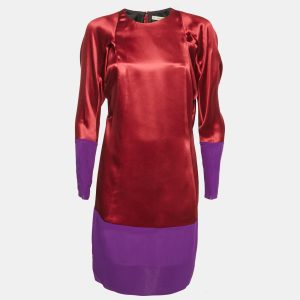 Balenciaga Burgundy Silk Panel Detail Short Dress M, Dresses - Luxury Closet catalog