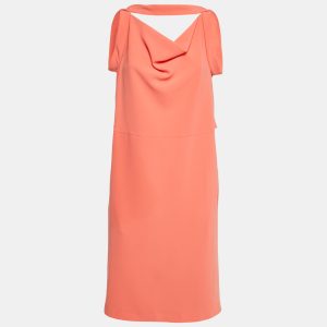 Balenciaga Orange Crepe Sleeveless Midi Dress M, Dresses - Luxury Closet catalog