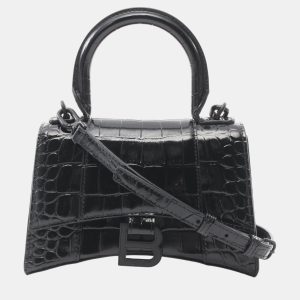 Balenciaga Hourglass Xs  Leather Black Handbag, Tote Handbags - Luxury Closet catalog