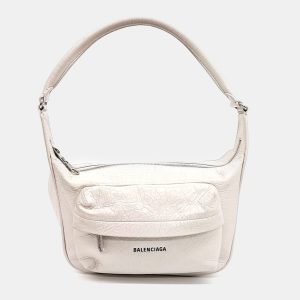 Balenciaga White Leather Shoulder Bag, Shoulder Bags - Luxury Closet catalog