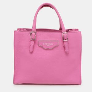 Balenciaga Pink Leather Mini Metallic Edge Papier A4 Tote, Tote Handbags - Luxury Closet catalog