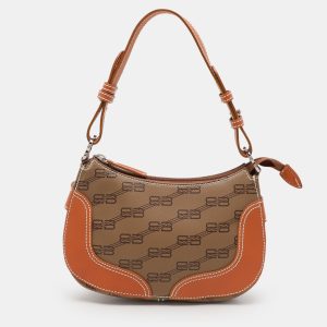 Balenciaga Tan/Brown BB Coated Canvas and Leather Shoulder Bag, Shoulder Bags - Luxury Closet catalog