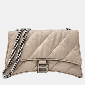 Balenciaga Beige Leather Crush Chain Bag XS, Handbags - Luxury Closet catalog