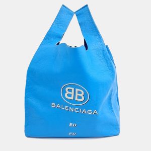 Balenciaga Blue Leather tote bag, Tote Handbags - Luxury Closet catalog