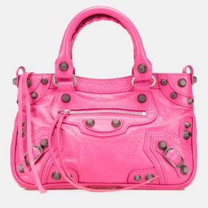 Balenciaga Pink Small Lambskin Motocross Neo Cagole Satchel, Satchels - Luxury Closet catalog