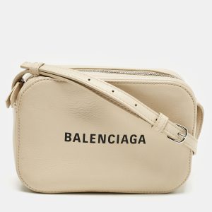 Balenciaga Beige Leather XS Everyday Camera Crossbody Bag, Handbags - Luxury Closet catalog
