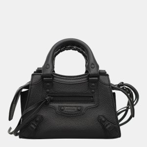 Balenciaga Black Calfskin Leather Classic Neo Nano City Bag, Tote Handbags - Luxury Closet catalog