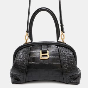 Balenciaga Frame Black Embossed Leather Shoulder Bag, Satchels - Luxury Closet catalog