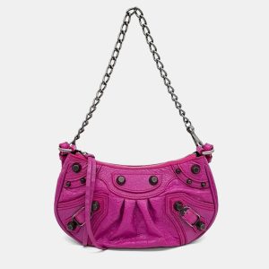 Balenciaga Pink Leather Le Cargol Mini Shoulder Bag, Handbags - Luxury Closet catalog