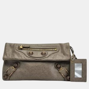 Balenciaga Envelope Grey Leather Clutch Bag, Clutches & Special Occasion Bags - Luxury Closet catalog