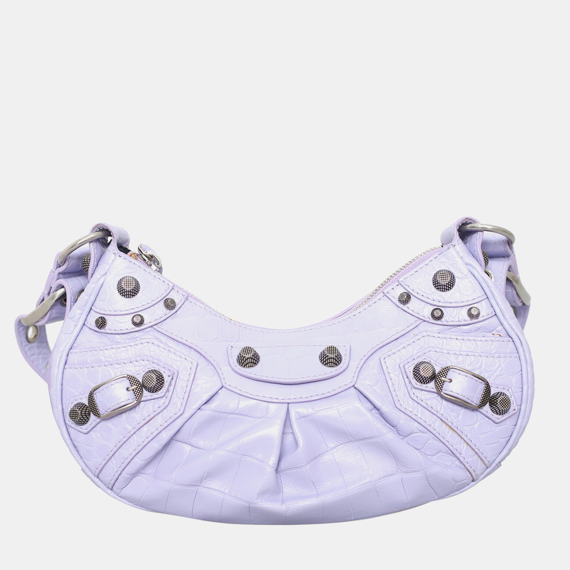 Balenciaga Le Cagole XS Croco Embossed Shoulder Bag, Shoulder Bags - Luxury Closet catalog