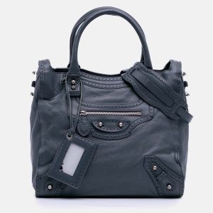 Balenciaga Blue Lambskin Motocross Classic Riva Velo Satchel, Satchels - Luxury Closet catalog