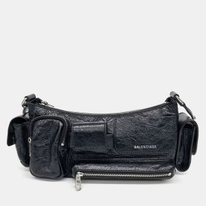 Balenciaga Black Leather Superbiz Shoulder Bag, Handbags - Luxury Closet catalog