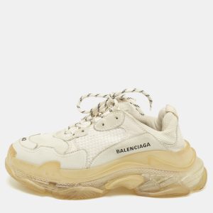 Balenciaga Grey Mesh and Nubuck Leather Triple S Clear Low Top Sneakers Size 40, Athletic Shoes & Sneakers - Luxury Closet catalog
