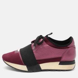 Balenciaga Purple Knit Fabric and Leather Race Runner Sneakers Size 36, Athletic Shoes & Sneakers - Luxury Closet catalog