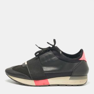 Balenciaga Black Fabric and Leather Race Runner Low Top Sneakers Size 39, Athletic Shoes & Sneakers - Luxury Closet catalog