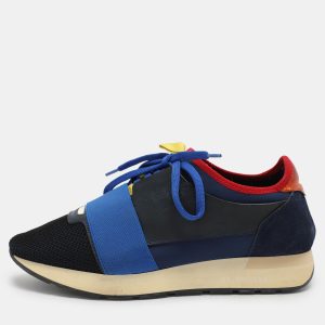 Balenciaga Multicolor Mesh and Leather Race Runner Low Top Sneakers Size 40, Athletic Shoes & Sneakers - Luxury Closet catalog