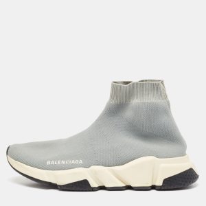 Balenciaga Grey Knit Fabric Speed Trainer Slip On Sneakers Size 39, Athletic Shoes & Sneakers - Luxury Closet catalog
