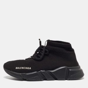 Balenciaga Black Knit Fabric Speed 2.0 Lace up Sneakers Size 37, Athletic Shoes & Sneakers - Luxury Closet catalog